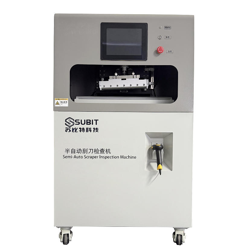 Semi Auto Stencil Printing Squeegee Blade Inspection Machine